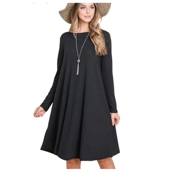 35 Fabulous Effortless Trapeze  Midi Dress - Picture 1 of 3
